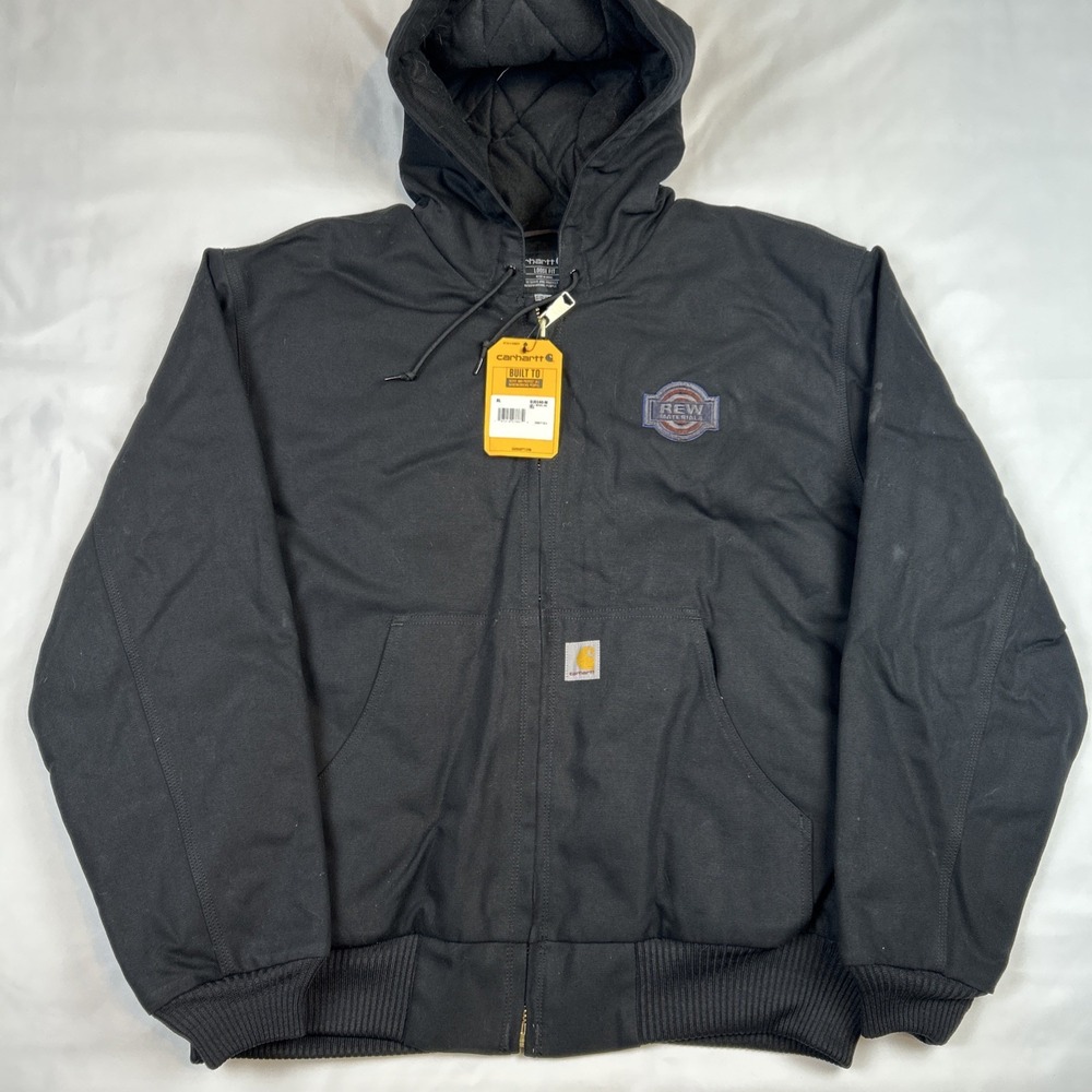 NWT Carhartt Jacket Sz XL 0J140-M Loose Fit Firm Duck Insulated Active Black